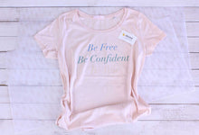 Cargar imagen en el visor de la galería, Silkiss T-Shirt Organic Cotton &quot;Be Free&quot; Peach
