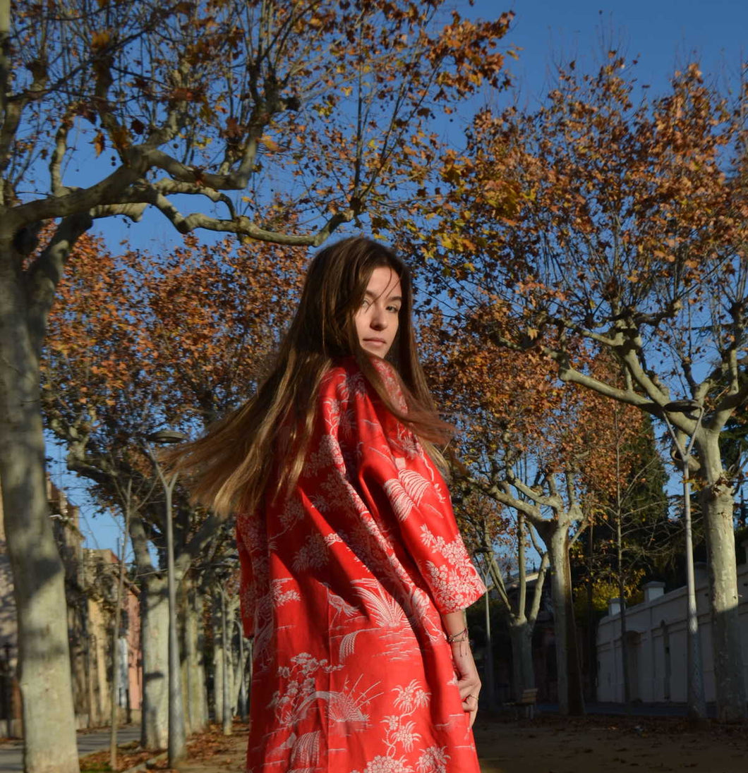 Kimono Japonés Red